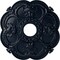 Ekena Millwork Rotherham Ceiling Medallion (Fits Canopies up to 3 1/2"), 18"OD x 3 1/2"ID x 1 1/2"P, Midnight Dream CM17ROMDF - alternate 1